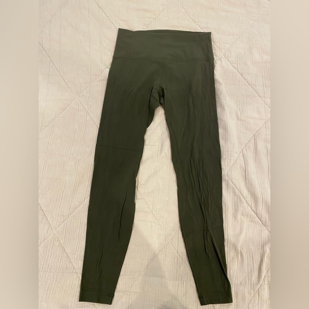 green lululemon align leggings